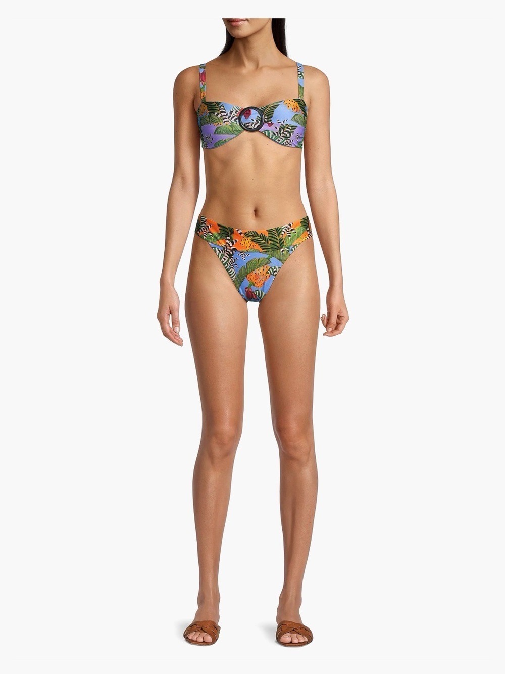 Set - Farm Rio Striped Bananas Bikini - Picture 3 of 9